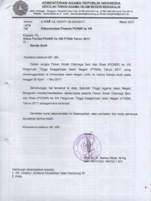Peserta Pionir Ke VIII PTKIN Tahun 2017